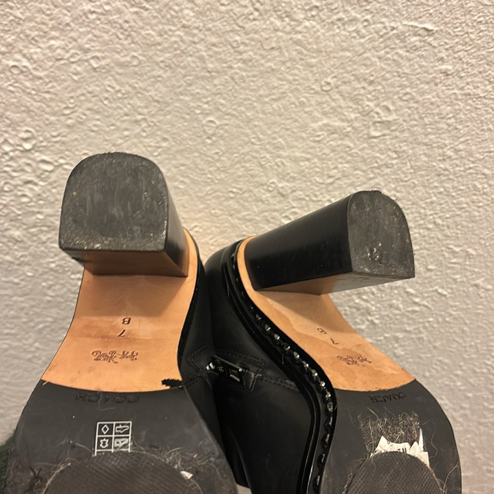 Coach justina bootie leather heels - Picture 6 of 6